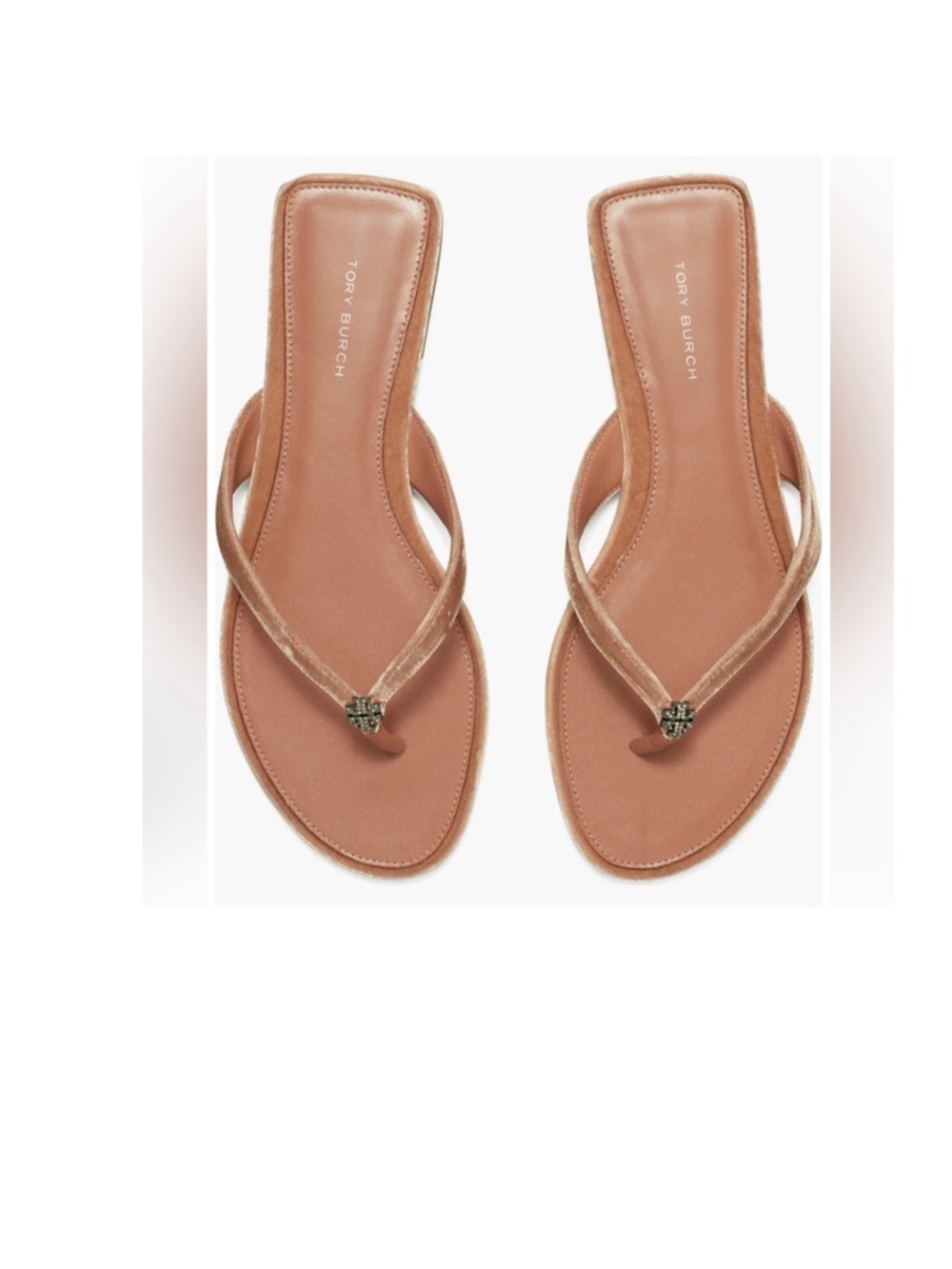 Tory Burch Classic Pavé Flip Flop 
Women size 7.5 gently used
$228 Vintage Rose